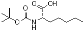 CAS 登录号：71066-01-8， (2S)-2-({[(2-甲基-2-丙基)氧基]羰基}氨基)庚酸