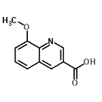 CAS 登录号：71082-36-5， 8-甲氧基-3-喹啉羧酸