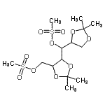 CAS#: 7115-24-4, (2,2-Dimethyl-1,3-dioxolan-4-yl)(2,2-dimethyl-5-{[(methylsulfonyl)oxy]methyl}-1,3-dioxolan-4-yl)methyl methanesulfonate