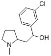 CAS 登录号：71157-72-7， alpha-(3-氯苯基)-1-甲基-2-吡咯烷乙醇