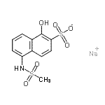 CAS 登录号：71173-82-5， 钠1-羟基-5-[(甲基磺酰基)氨基]-2-萘磺酸酯