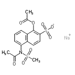 CAS#: 71205-37-3, Sodium 1-acetoxy-5-[acetyl(methylsulfonyl)amino]-2-naphthalenesulfonate