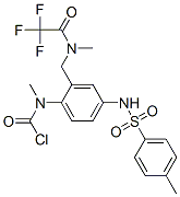 CAS#: 71215-96-8, Methyl[4-[[(4-Methylphenyl)Sulfonyl]Amino]-2-[[Methyl(Trifluoroacetyl)Amino]Methyl]Phenyl]Carbamic Acid Chloride