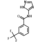 CAS 登录号：712286-63-0， N-(1H-1,2,4-三唑-5-基)-3-(三氟甲基)苯甲酰胺