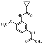 CAS 登录号：712287-11-1， N-(5-乙酰氨基-2-甲氧基苯基)环丙烷甲酰胺