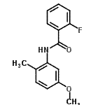 CAS#: 712298-99-2, 2-Fluoro-N-(5-methoxy-2-methylphenyl)benzamide