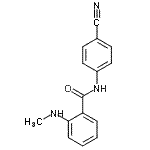 CAS 登录号：712309-26-7， N-(4-氰基苯基)-2-(甲基氨基)苯甲酰胺