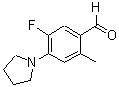 CAS 登录号：712317-60-7， 5-氟-2-甲基-4-(1-吡咯烷基)苯甲醛