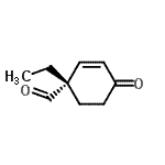 CAS 登录号：712323-92-7， (1S)-1-乙基-4-氧代-2-环己烯-1-甲醛