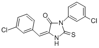 CAS 登录号:71240-09-0, 3-(3-氯苯基)-5-((3-氯苯基)亚甲基)-2-硫代-4-咪唑烷酮