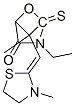 CAS 登录号：71243-35-1， 3-乙基-5-[1-甲基-2-(3-甲基-2-噻唑烷-2-亚基)亚乙基]-2-硫代恶唑烷-4-酮