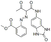 CAS 登录号：71317-07-2， 2-[[1-[[[(2,3-二氢-2-氧代-1H-苯并咪唑)-5-基]氨基]羰基]-2-氧代丙基]偶氮]苯甲酸甲酯