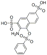 CAS 登录号：71411-88-6， 3-氨基-4-[(苯基磺酰基)氧基]萘-2,7-二磺酸