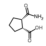 CAS 登录号：714192-66-2， (1R,2S)-2-氨基甲酰环戊烷羧酸