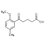 CAS#: 71472-14-5, 5-(2-Methoxy-5-methylphenyl)-5-oxopentanoic acid