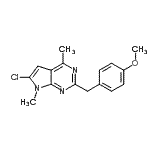 CAS#: 71483-23-3, 6-Chloro-2-(4-methoxybenzyl)-4,7-dimethyl-7H-pyrrolo[2,3-d]pyrimidine