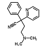 CAS#: 71486-42-5, 4-(Dimethylamino)-2-phenyl-2-(2-pyridinyl)butanenitrile