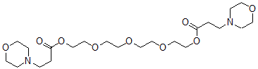 CAS 登录号：71487-08-6， 4-吗啉丙酸氧基二(2,1-乙二基氧基-2,1-乙二基)酯