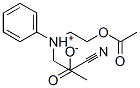 CAS 登录号：71487-10-0， (2-乙酰氧基乙基)(2-氰基乙基)苯基铵乙酸盐