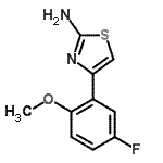 CAS#: 715-89-9, 4-(5-Fluoro-2-methoxyphenyl)-1,3-thiazol-2-amine