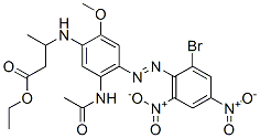 CAS 登录号：71519-93-2， 3-[[5-(乙酰氨基)-4-[(2-溴-4,6-二硝基苯基)偶氮]-2-甲氧基苯基]氨基]丁酸乙酯