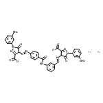 CAS#: 71550-29-3, Disodium 1-(3-aminophenyl)-4-({3-[(4-{[1-(3-aminophenyl)-3-carboxylato-5-oxo-4,5-dihydro-1H-pyrazol-4-yl]diazenyl}benzoyl)amino]phenyl}diazenyl)-5-oxo-4,5-dihydro-1H-pyrazole-3-carboxylate