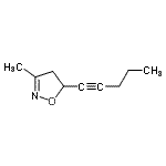 CAS 登录号：7157-79-1， 3-甲基-5-(1-戊炔-1-基)-4,5-二氢-1,2-恶唑