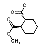 CAS 登录号：71606-03-6， 甲基(1R,2R)-2-(氯甲酰基)环己甲酸酯