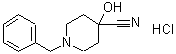 CAS#: 71617-20-4, 4-Hydroxy-1-(Phenylmethyl)-4-Piperidinecarbonitrile Hydrochloride (1:1)