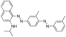 CAS 登录号：71619-12-0， N-(异丙基)-1-[[3-甲基-4-[(3-甲基苯基)偶氮]苯基]偶氮]萘-2-胺