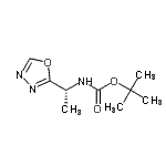 CAS#: 716329-44-1, 2-Methyl-2-propanyl [(1R)-1-(1,3,4-oxadiazol-2-yl)ethyl]carbamate