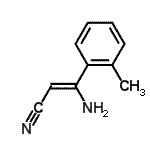 CAS 登录号：71682-90-1， (2Z)-3-氨基-3-(2-甲基苯基)丙烯腈