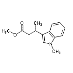 CAS#: 71711-31-4, Methyl 3-(1-methyl-1H-indol-3-yl)butanoate