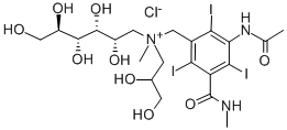 CAS 登录号：71746-11-7， N-(3-乙酰氨基-5-(甲基氨基甲酰)-2,4,6-三碘苄基)-N-(2,3-二羟基丙基)-N-甲基-D-谷氨酰氯化铵