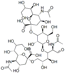 CAS 登录号：71764-07-3， (2S,4S,5R,6R)-5-乙酰氨基-2-[(2R,3R,4S,5S,6R)-2-[(2R,3R,4S,5R)-2-乙酰氨基-6-[(2R,4S,5R,6R)-5-乙酰氨基-2-羧基-4-羟基-6-[(1R,2R)-1,2,3-三羟基丙基]四氢吡喃-2-基]氧基-4,5-二羟基-1-氧代-己烷-3-基]氧基-3,5-二羟基-6-(羟基甲基)四氢吡喃-4-基]氧基-4-羟基-6-[(1R,2R)-1,2,3-三羟基丙基]四氢吡喃-2-羧酸