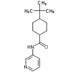 CAS#: 717867-55-5, 4-(2-Methyl-2-propanyl)-N-(3-pyridinyl)cyclohexanecarboxamide