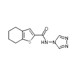 CAS#: 717872-62-3, N-(4H-1,2,4-Triazol-4-yl)-4,5,6,7-tetrahydro-1-benzothiophene-2-carboxamide