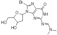 CAS 登录号：717876-75-0， 8-溴-9-(2-脱氧呋喃戊糖基)-2-{(E)-[(二甲基氨基)亚甲基]氨基}-1,9-二氢-6H-嘌呤-6-酮