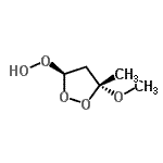 CAS#: 717888-60-3, (3R,5R)-5-Methoxy-5-methyl-1,2-dioxolan-3-yl hydroperoxide