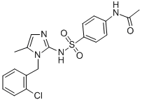 CAS#: 71795-34-1, N-(4-(((1-((2-Chlorophenyl)Methyl)-5-Methyl-1H-Imidazol-2-Yl)Amino)Sulfonyl)Phenyl)-Acetamide