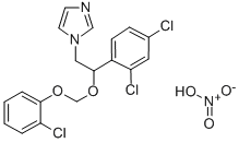 CAS 登录号：71820-99-0， 1-(2-((2-氯苯氧基)甲氧基)-2-(2,4-二氯苯基)乙基)-1H-咪唑单硝酸盐