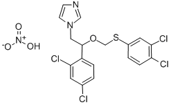 CAS 登录号：71821-19-7， 1-(2-(2,4-二氯苯基)-2-(((3,4-二氯苯基)硫代)甲氧基)乙基)-1H-咪唑硝酸盐