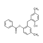 CAS 登录号：71840-30-7， 2-(2-羟基-5-甲基苄基)-4-甲基苯基苯甲酸酯