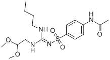 CAS#: 71896-47-4, N-(4-((((Butylamino)((2,2-Dimethoxyethyl)Amino)Methylene)Amino)Sulfonyl)Phenyl)-Acetamide