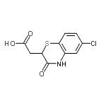 CAS#: 7190-20-7, (6-Chloro-3-oxo-3,4-dihydro-2H-1,4-benzothiazin-2-yl)acetic acid