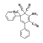 CAS#: 71908-64-0, 2-Amino-6-methyl-4,6-diphenyl-2,4-cyclohexadiene-1,1,3-tricarbonitrile