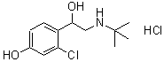 CAS 登录号：71960-74-2， 3-氯-4-{1-羟基-2-[(2-甲基-2-丙基)氨基]乙基}苯酚盐酸盐(1:1)