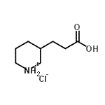 CAS#: 71985-82-5, 3-(3-Piperidinyl)propanoic acid hydrochloride (1:1)