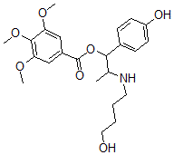 CAS#: 72050-79-4, [2-(4-Hydroxybutylamino)-1-(4-Hydroxyphenyl)Propyl] 3,4,5-Trimethoxybenzoate