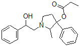 CAS 登录号：72050-84-1， [1-(2-羟基-2-苯基乙基)-2-甲基-3-苯基吡咯烷-3-基]丙酸酯